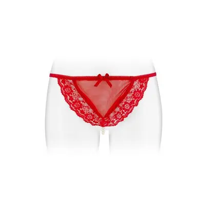 Fashion Secret Katia Red - трусики-стрінги з перлиною ниткою, S-L (червоний)