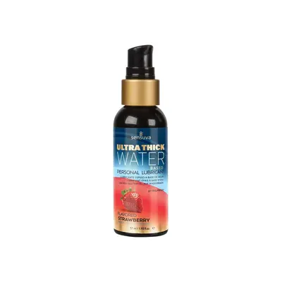 Sensuva UltraThick Water-Based Strawberry - Густая смазка на водной основе, 57 мл (клубника)