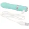 Pillow Talk Flirty Teal - Розкішний вібратор із кристалом Сваровскі, 7х2.2 см