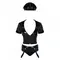 Еротичний костюм Obsessive Police set, S/M (чорний)