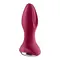 Satisfyer Rotator Plug 2+ - Анальна пробка з обертанням, 12.8х3.6 см (червоний)