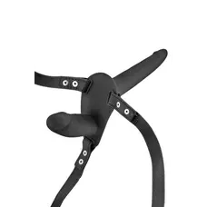 Подвійний страпон Fetish Tentation Strap-On with Double Dildo, 15 см