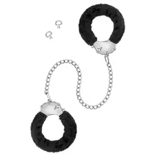 Фиксаторы для ног Fetish Tentation Enjoy Pain Adjustable Metal And Fur Ankle Cuffs