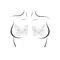 Пестис-метелики з кристалів світяться в темряві Leg Avenue Chrysallis nipple sticker