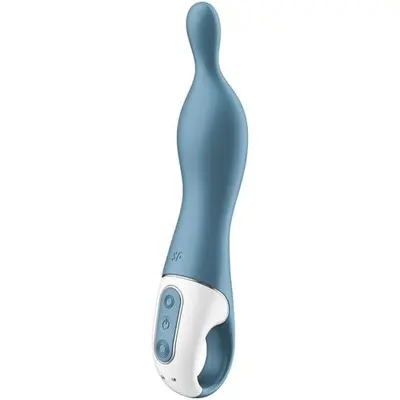 Satisfyer - A-Mazing 1 - Инновационный вибратор для точки А, 21.7х3.8 (голубой)