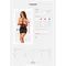 Obsessive Lacrisia chemise - Сорочка эротическая, XS/S