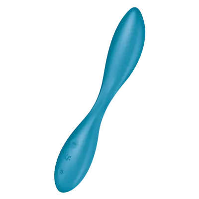 Satisfyer G-Spot Flex 1 - Гибкий вибратор с фиксацией формы, 19.5х3.2 см (голубой)