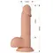 Beautiful Encounter Dildo Flesh - Фаллоимитатор на присоске, 14х4.4 см (телесный)