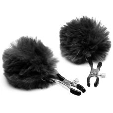 Charmed Pom Pom Nipple Clamps BLACK - Зажимы на соски (черный)