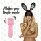 FeelzToys Mister Bunny - Мини-вибратор с двумя насадками, 13.5х3.5 см, (розовый)
