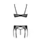 Комплект Passion LEAFA SET black, XXL/XXXL