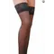 Passion ST003 - Графитовые чулки на ажурной силиконовой резинке, 1/2 (графит)