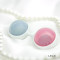 Lelo Luna Beads Mini - вагинальные шарики, 3 см (розовый с голубым)
