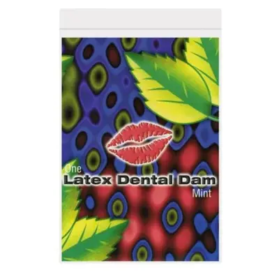 Салфетка для орального секса Trustex Mint Latex Dental Dams со вкусом мяты 1 шт