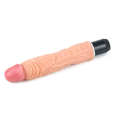 LoveToy - Reel Feel Flexi Vibrator Flesh 9.8 - Реалистичный вибратор, 25.3х3.6 см