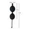 Orion Black Velvets Love Balls вагинальные шарики со смещенным центром тяжести, 16х3.7 см