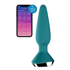 Satisfyer Plug-ilicious 1 - Анальная смарт-пробка, 14х3 см, (зеленая)