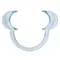 Master Series Cheek Retractor Dental Mouth Gag - расширитель для рта, 11.4 см (голубой)