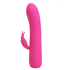 Pretty Love Tim Pink - Маленький вибратор-кролик, 15х2.9 см (розовый)