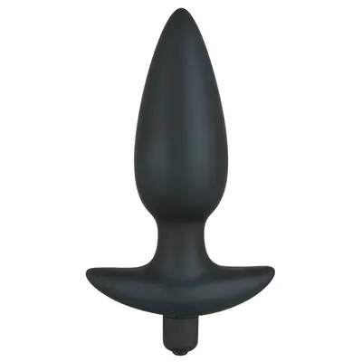 Orion Black Velvet Vibrating Plug Large - Анальная пробка с вибрацией, 17х4 см (черный)