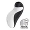 Satisfyer Orca – Вакуумний стимулятор клітора з вібрацією, 11.5 см (чорний з білим)