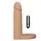 LoveToy The Ultra Soft Double Vibrating 5.8" - Насадка з віброкулею для подвійного проникнення, 14.7х3.3 см