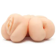 Bangers Snug Double Fucker - Мастурбатор вагина и попка, 18х7,6 см (телесный)