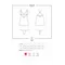 Obsessive 828-CHE-1 chemise - еротична сорочка та стрінги, L/XL (чорний)