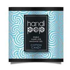 Sensuva Handipop Cotton Candy вкусный гель для мануальных и оральных ласк сахарная вата, 6 мл