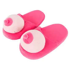 Busen-Puschen Pink - Домашні капці з шикарними грудьми (рожевий)