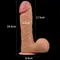 LoveToy Legendary King Sized Realistic Dildo 9" - Великий та товстий фалос, 25.5х5.5 см