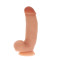 Get Real Silicone Dildo 7 inch w Balls - Силиконовый фаллоимитатор с мошонкой, 18х3.5 см (телесный)