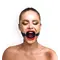 Art of Sex - Gag Ring - Кляп с силиконовым кольцом из натуральной кожи (чёрный)