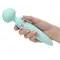 Pillow Talk Sultry Teal - вібромасажер з ротацією та підігрівом, 21х2.8 см (блакитний)