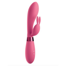 Pipedream OMG Selfie Silicone Vibrator - Вибратор-кролик, 21 см (розовый)