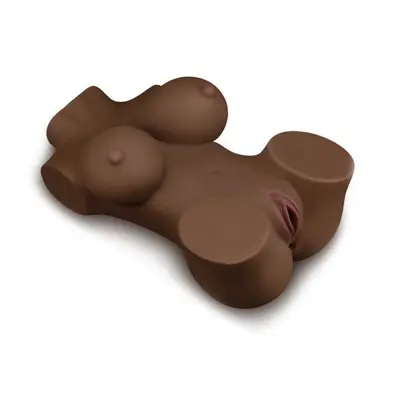 LoveToy Streetgirl's #5 Masturbator Vagina and Torso - реалистичный мастурбатор торс с двумя отверситиями и грудью, 27 см (коричневый)