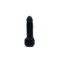 Чистий Кайф Black size S - Крафтове мило-член із присоскою, 12х2,6 см (чорний)