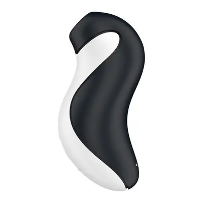 Satisfyer Orca – Вакуумний стимулятор клітора з вібрацією, 11.5 см (чорний з білим)
