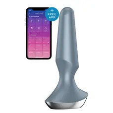 Satisfyer Plug-ilicious 2 - Анальная смарт-пробка, 14х3 см, (серая)