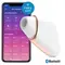 Satisfyer Love Triangle - Вакуумний кліторальний стимулятор з вібрацією, 14.5х5.6 см (білий)