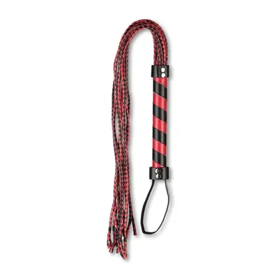 Плеть многохвостовка с черно-красным плетением Плеть многохвостовка с черно-красным плетением