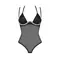 Obsessive Selinne teddy - еротичне жіноче боді, XL/XXL (чорний)