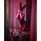 Leg Avenue - Glitter masquerade rabbit mask - Блискуча маска кролика (чорний)