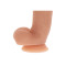 Get Real Silicone Dildo 7 inch w Balls - Силиконовый фаллоимитатор с мошонкой, 18х3.5 см (телесный)