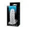 LyBaile Brave Men Sleeve - насадка на член з пухирцями та стимулятором клітора, 13.5х4 см (прозорий)