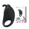 Pretty Love Rabbit vibrator ring Black - Ерекційне віброкільце, 7,5х4 см (чорний)