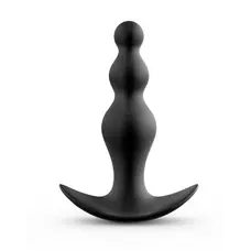 Dorcel Training Beads M - анальна ялинка, 10х3.2 см (чорний)