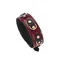 Шкіряний нашийник з повідцем Liebe Seele Wine Red Collar and Leash
