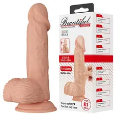 Beautiful Encounter Dildo Flesh - Фалоімітатор на присосці, 14х4.4 см (тілесний)
