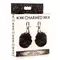 Charmed Pom Pom Nipple Clamps BLACK - Затискачі на соски (чорний)